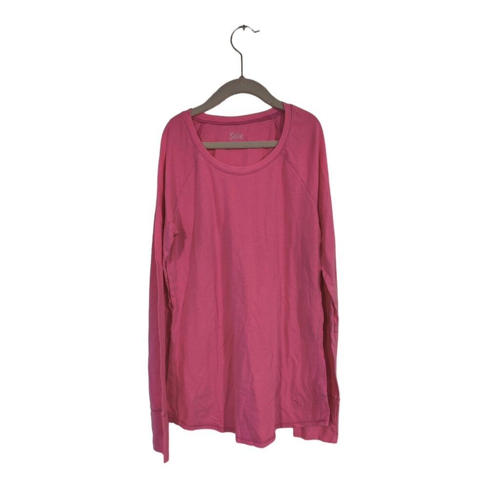 Justice Girls Pink Soft Long Sleeve Shirt Knit Size 16